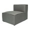 Flash Furniture Bridgetown Luxury Modular Sectional Sofa, Armless Center Seat, Dark Gray IS-IT2231-MC-DKGRY-GG - alternate 7